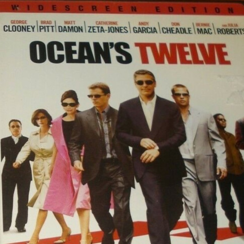EUC “Oceans 12” DVD is a 2004 American heist comedy 2nd of the Trilogy in Vegas